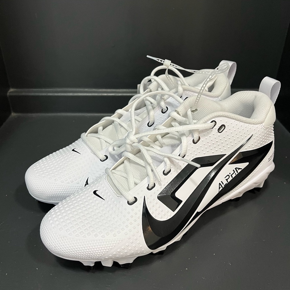 Nike Alpha Menace 4 Varsity Agility x Power Football Cleats FZ7703-101 white/blk - Picture 5 of 6